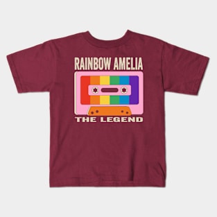 Rainbow Amelia The Legend Kids T-Shirt